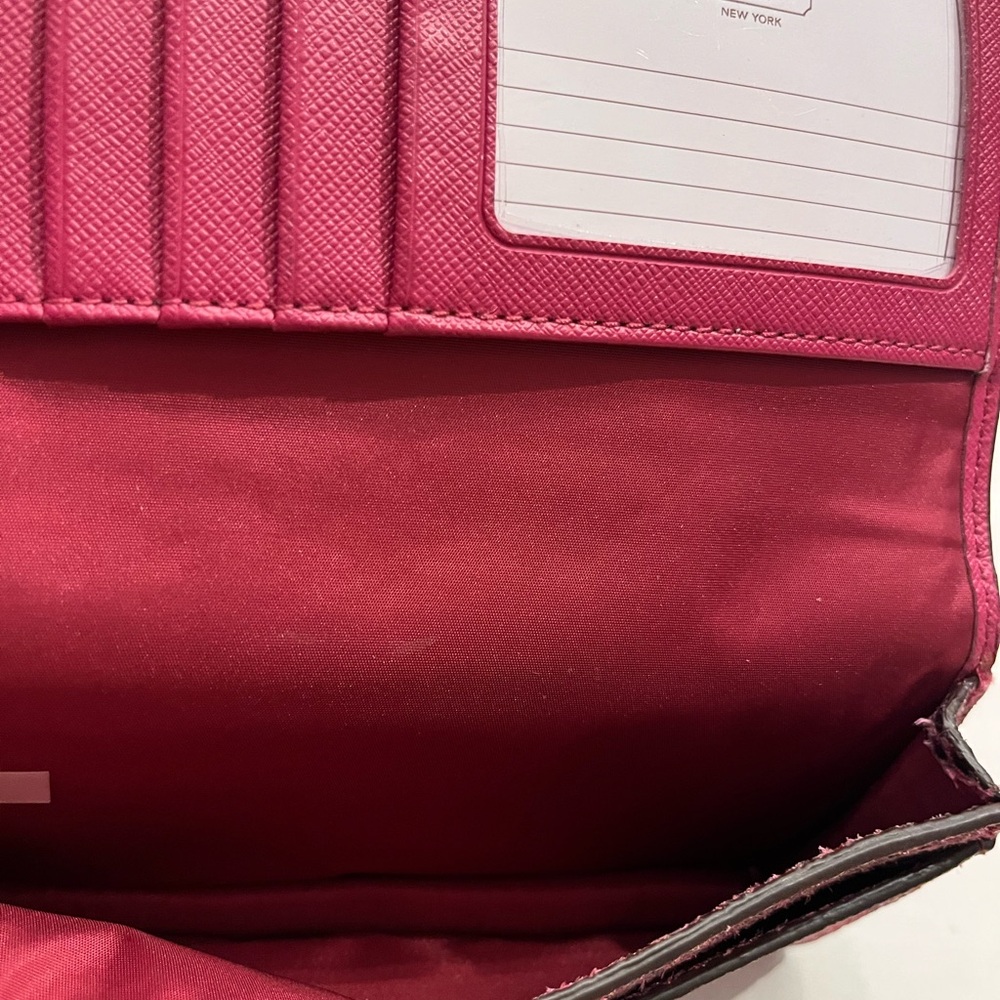 Coach Fuchsia Snakeskin Wallet - Picture 7 of 10